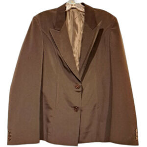 Clipper Black Two-Button Blazer Sport Coat Men's size 38/L Business Office Work